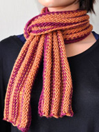 Ripple Rows Scarf in Allegro Aran