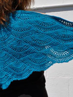 Fan Shawl in Panda Silk