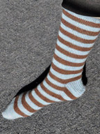 Striped Socks in Allegro Lace