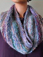 Color Stacks Cowl in Aria & Kid Merino