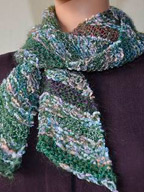 Diagonal Scarf in Aria and Kid Merino