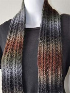 Easy Bronken Rib Scarf in Chunky Mochi