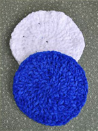 Crochet Coasters in Cotton Chenille