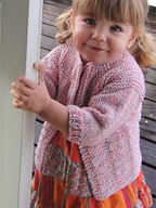 Child's Cardigan in Cotton Twirl