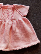 Little Girl Dress in Cuddles DK