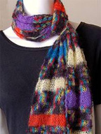 Banded Colors Scarf in Kid Merino