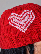 Concentric Hearts Hat