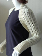 Lacy Shrug in Merino 5