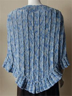 Ruffled Shawl in Merino 5