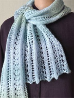 Easy Lace Scarf in Mini Mochi