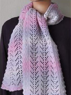 Eyelet Ease Scarf in Mini Mochi