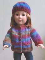 18" Doll Sweater & Hat