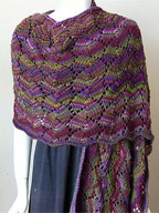 Shell Lace Stole in Mochi Plus