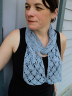 Spider Lattice Scarf in Panda Silk