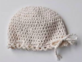 Cotton Twirl Baby Bonnet