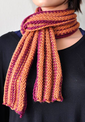 Allegro Aran Ripple Rows Scarf