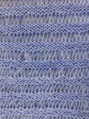 Drop Stitch Scarf detail