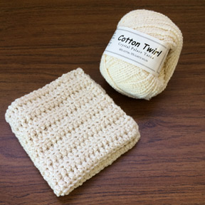 Cotton Twirl washcloth