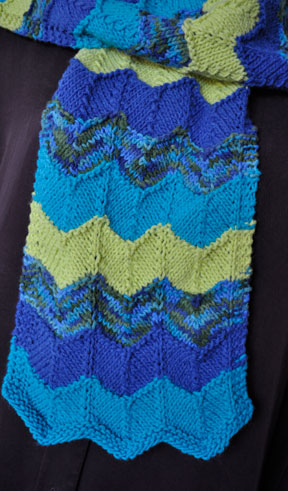 Cuddles DK Chevron Scarf