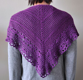 Panda Silk crochet shawl