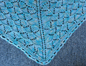 Wailea Shawl in Panda Silk (detail)