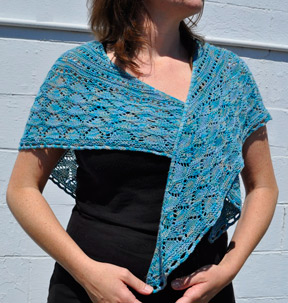 Wailea Shawl in Panda Silk