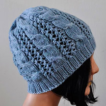 Cables-n-Lace Hat in Allegro DK