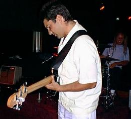 John Wilson on bass, Loring Jones in rear on drums